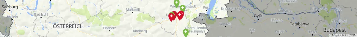 Map view for Pharmacies emergency services nearby Scheiblingkirchen-Thernberg (Neunkirchen, Niederösterreich)
